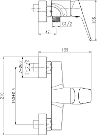 Cersanit Смеситель для душа Flavis 63036 – фотография-9