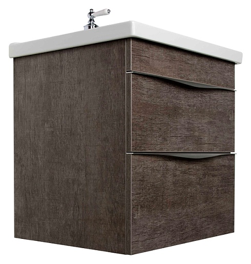 Aquanet Тумба с раковиной "Эвора 70" дуб антик – фотография-10