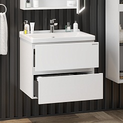 Onika Мебель для ванной Эвада 60 подвесная белая – фотография-7