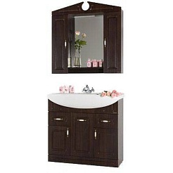 Водолей Тумба с раковиной Капри 90 венге с б/к – фотография-3