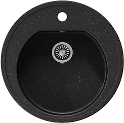 Teymi Мойка кухонная Lina D51 черная матовая – фотография-1