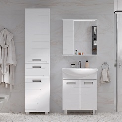 Volna Шкаф пенал Joli 40 белый – фотография-4