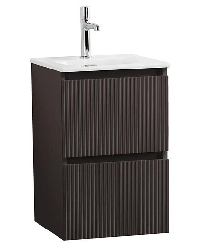 BelBagno Тумба с раковиной Uno mini 40 подвесная Темно-Серый матовый с раковиной BB-8099-3-40 – фото-1