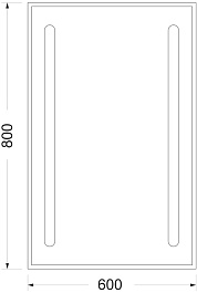 Mixline Зеркало Премьер Танго-Эконом 60 – фотография-2