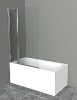 BelBagno Шторка на ванну 100/150 UNO-V-11-100/150-C-Cr
