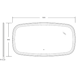 Cezares Зеркало Molveno 150 – фотография-4