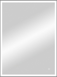 Continent Зеркало Solid Black Led 600x800 – фотография-1