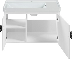 Brevita Мебель для ванной Oslo 80 белая – фотография-6