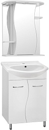 Style Line Мебель для ванной Эко Стандарт №12 55 (Уют) с ЗШ Лилия белая – фотография-1