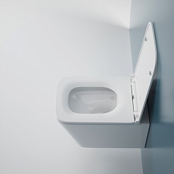 Esbano Унитаз Color Gartez-51T подвесной безободковый белый – фотография-8