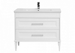 Aquanet Тумба с раковиной Бостон 100 М белая – фотография-10