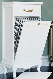 ValenHouse Тумба Лиора 40 белая, фурнитура золото – фотография-1