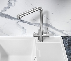 Milacio Смеситель для кухни Ultra MCU.553.SS нержавеющая сталь – фотография-5