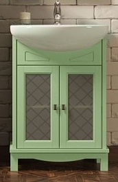 Opadiris Тумба с раковиной Омега 55 фисташковый – фотография-1