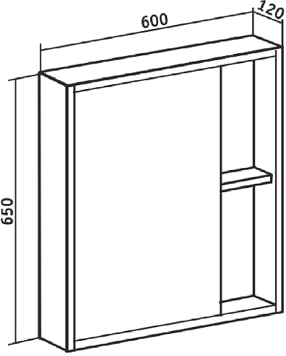 Runo Мебель для ванной Эко 60 белая матовая/железный камень – картинка-11
