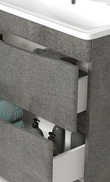 Водолей Тумба с раковиной Adel 60 серый камень – фотография-2