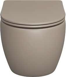 Grossman Унитаз подвесной Color GR-4411BRLMS светло-коричневый матовый – фотография-2