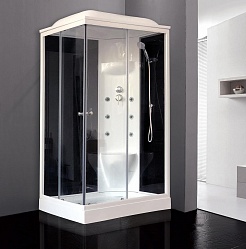 Royal Bath Душевая кабина RB 8120HP7-BT-R (черное/прозрачное стекло) – фотография-4