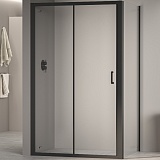 RGW Душевой уголок Passage PA-74B (PA-14B + Z-050-2B) 180x110 профиль черный стекло прозрачное