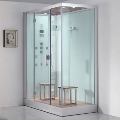 Eago Душевая кабина DZ961 F8 L белое стекло – фотография-2