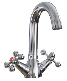 Mixline Смеситель для раковины 1/2 керамический ML07-04 под шпильку (без подводки) – фотография-1