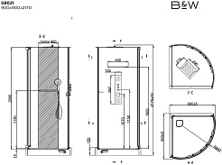 Black&White Душевая кабина Galaxy G8021 – фотография-9