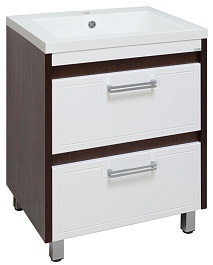 Runo Мебель для ванной Гранада 60 белый/венге – фотография-3
