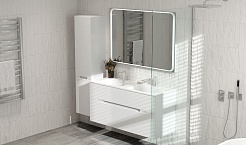 Jorno Тумба с раковиной Modul 120 белая глянцевая – фотография-4