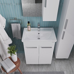 Grossman Мебель для ванной Нео 60 белая – фотография-5