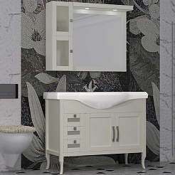 Opadiris Мебель для ванной Мираж 100 слоновая кость – фотография-1