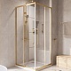 Cezares Душевой уголок Relax 304 RELAX-304-A-2-80-C-BORO 80x80 профиль брашированное золото стекло прозрачное – фотография-11
