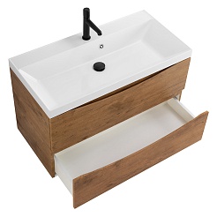 BelBagno Тумба с раковиной Marino 80 подвесная Rovere Nature – фотография-4