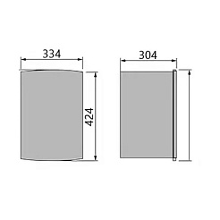 Velvex Пенал для ванной Iva 45 белый – фотография-2