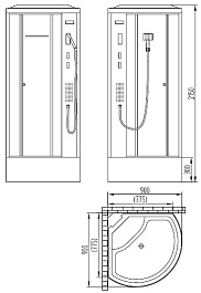 Orans Душевая кабина SR-86171 – фотография-11