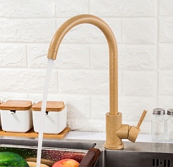 Frap Смеситель для кухни F40899-3 песочный гранит – фотография-3