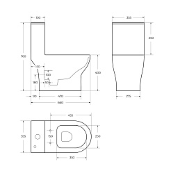 BelBagno Унитаз моноблок Neon BB8617CPR-MN/SC – фотография-10