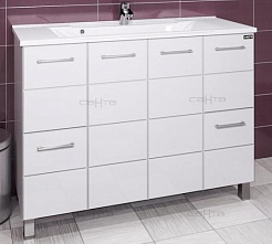 СанТа Тумба для умывальника Омега 120 напольная – фотография-1