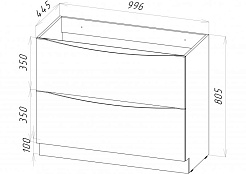 BelBagno Мебель для ванной напольная MARINO 1000 Bianco Lucido, TCH – фотография-6