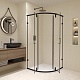 RGW Душевой уголок Classic CL-55B 80x80 профиль черный стекло прозрачное – картинка-10