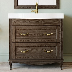 ValenHouse Тумба под раковину Лиора 90 кальяри, фурнитура золото – фотография-1