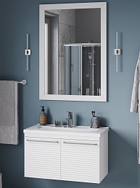 Brevita Мебель для ванной Catania 80 белая – фотография-1