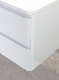 BelBagno Тумба с раковиной Albano 80 подвесная Bianco Lucido – фотография-6