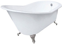 Фэма Чугунная ванна "Beatrice", ножки хром, покрытие RAL, металлик – фотография-1