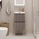 BelBagno Тумба с раковиной Uno mini 40 подвесная Бежевый матовый с раковиной BB-8099-3-40 – картинка-19