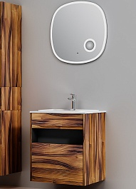 Am.Pm Мебель для ванной Func 60 подвесная темное дерево – фотография-1