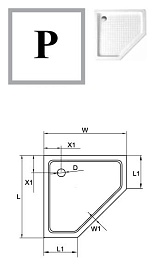 Cezares Душевой поддон TRAY-A-P-100-15-W – фотография-2