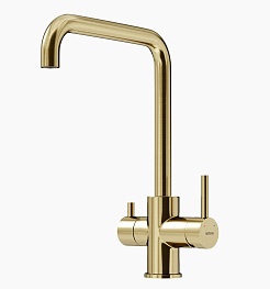 Sancos Смеситель для кухни Vela брашированное золото SC4013BG PVD покрытие – фотография-1