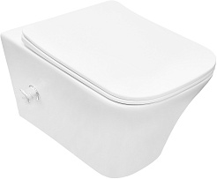 Azario Унитаз подвесной Nove AZ-9321B безободковый с функцией биде белый – фотография-7