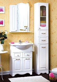 Бриклаер Тумба с раковиной Анна 60 белая – фотография-5