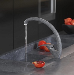 Mixline Смеситель для кухни 35k ML-GS02 (309) темно-серый – фотография-3
